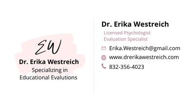 Dr. Erika Westreich, Evaluation Specialist